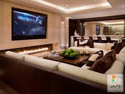 افخم صور ديكورات جبس 2015 لوكيشن ديزاين تصميمات ديكورات أفكار جديدة مصر Contemporary Family Rooms Home Theater Rooms Family Room Design