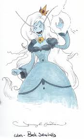 Ice Queen (Adventure TIme) by Jeremy Bastian, Colors by Beck Seashols, in  Zack Smith's Adventure Time with Finn and Jake Comic Art Gallery Room