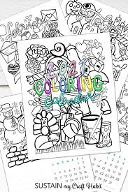 As all months are covered in this page, you don't need to. May S 2021 Free Printable Coloring Calendar Sustain My Craft Habit