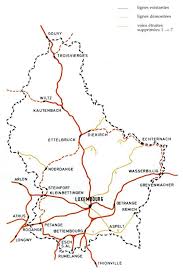 The total land area is 2,590 km2 (1,000 sq. Luxembourg Train Station Map Map Of Luxembourg Train Station Western Europe Europe