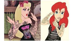 Punk rock disney princess tattoo holographic vinyl decal 3 stickers, rock & roll modern tattoos disney princesses waterproof decal stickers uncommonplans 5 out of 5 stars (3,907) $ 3.50. Princess Disney Tatoo Elsa Frozen Disney Thigh Tattoo Timelapse By David Anthony Goodwin Youtube