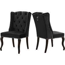 Maybe you would like to learn more about one of these? Suri Black Velvet Dining Chair Set Of 2 Color Black Velvet Style Contemporary Walmart Com Walmart Com