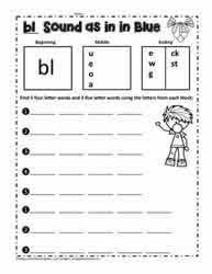 Worksheets are phonics consonant blends and h digraphs, bl blend activities, fl blend activities. Bl Blend Activities Worksheets