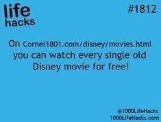 Cornel 1801 Com Disney Movies Html Watch Every Single Old Disney Movie For Free Could Be Cornet Useful Life Hacks Life Hacks Simple Life Hacks