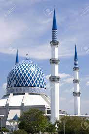Typical are the 4 high minarets and the blue color. Sultan Salahuddin Abdul Aziz Shah Mosque Or Commonly Known As Stock Photo Picture And Royalty Free Image Image 2824396