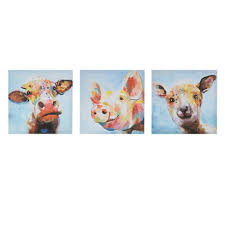Library card number or ez username pin or ez password. Set Of 3 12 Square Farm Animals Printed Wall Canvas Target