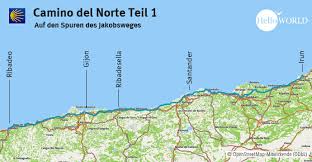 Diese routen werden kurz beschrieben und in einer karte dargestellt. Camino Del Norte Kustenweg Der Spanische Jakobsweg