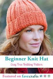Beginner Hat Knitting Pattern Knitting Patterns Free Beginner Knitting Patterns Free Hats Easy Knit Hat