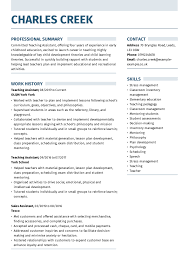 Summary highly effective teaching professional with strong skills in teaching english as a second language. Teaching Assistant Cv Examples Written By The Experts