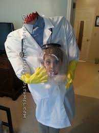 Cool Illusion Costume Idea For A Boy Doctor With His Head In A Jar Illusion Costumes Boy Halloween Costumes Boys Scary Halloween Costumes