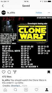 This Is So Helpful The Series Makes A Lot More Sense When You Watch It In The P Star Wars Humor Star Wars Facts Star Wars