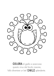 Con una virus da colorare disegno : Disegni Da Colorare Citrosil