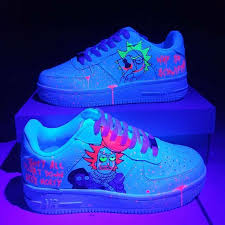 Rick and morty shoes air force 1. Rick And Morty Air Force 1 The Custom Movement In 2021 Neon Nike Shoes Nike Shoes Air Force Cute Nike Shoes