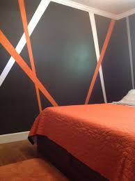Grey is an excellent choice for bedroom furniture because it is so versatile and easy to match with other colored pieces. Grey Orange White My New Teenage Boy Bedroom Decor Boy Room Paint Boys Bedroom Decor Kids Bedroom Paint