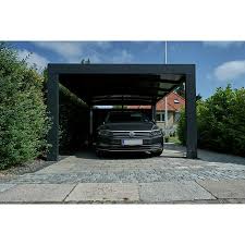 Verlegen sie anschließend die dachschindeln entsprechend dem schema unten. Abson Cubus Carport 5 5 X 3 7 X 2 4 M Einfahrtshohe 2 15 M Mit Solar Led Bauhaus