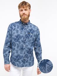 Ouvrez les portes du plus beau magasin du web ! Lee Chemise Manches Longues Sh Palmier Bleu Marine Homme Des Marques Et Vous