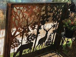 5 out of 5 stars. Rustic Steel Decorative Garden Panels Fire Pit Design