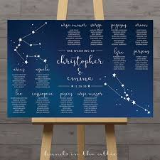 Constellation Wedding Table Plan Celestial Wedding Seating