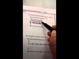 What is the part of a fraction above the line? Finding Equivalent Fractions With A Number Line Youtube