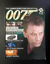007 THE JAMES Bond Car Collection Magazine #70 Quantum Of Solace Daimler  Super 8 $8.50