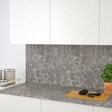 Grey kitchen cupboards white worktops ikea bedspreads king. Ekbacken Custom Made Worktop Dark Grey Marble Effect Laminate 45 1 63 5x2 8 Cm Ikea