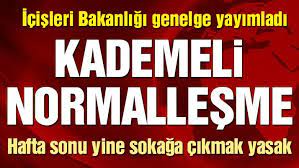 Genelgenin yeniden gözden geçirilmesi ve revize edilmesi gerektiğini ifade eden külünk, belirsiz normalleşme genelgesi' işlevinde bu tarz planlar gerçekten sadece anormalleşmeyi besler sözleriyle eleştirdi. Icisleri Bakanligi Kademeli Normallesme Tedbirleri Genelgesi