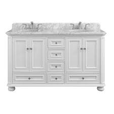 60 inch gray bathroom sink vanity italian marble carrara countertop (60wx23dx35h) c3028ck60s. Allen Roth Wrightsville 60 In White Undermount Double Sink Bathroom Vanity With Natural Carrara Marble Top In The Bathroom Vanities With Tops Department At Lowes Com