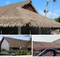 Banana Leaf Thatched Roofing Palm Artificial Thatch - Palm ...