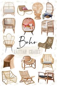 Boho Rattan Chairs Rattan Chair Living Room Living Room Furniture Chairs Boho Chair