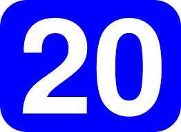 20 is a pronic number. Zwanzig Zahl 20 Kostenlose Vektorgrafik Auf Pixabay