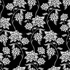 Vintage floral black and white pattern. Vintage Floral Background Beautiful Stock Vector Colourbox