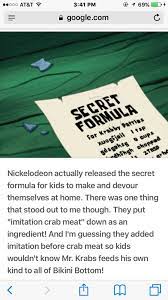 I think it was either. The Krabby Patty Formula Revealed