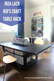 Diy Ikea Lack Table Hack To Make A Kid S Craft And Activity Table With Storage For Under 70 Ikeahac Kids Craft Tables Ikea Lack Coffee Table Ikea Lack Table