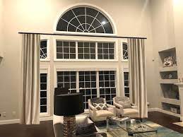 Curtains for double height windows. Difficult Windows Window Treatment Dos And Don Ts Laurel Home