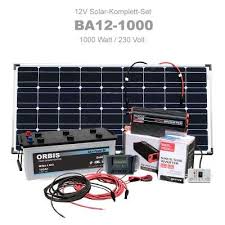 Insel Solaranlage 1000w Komplettset Plug Play 12v 230v Ba12 1000 In 2020 Solaranlage Solaranlage Wohnmobil Solar