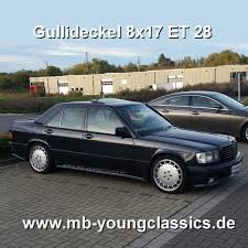 190e 3 2 Amg With Mit Gullideckel 8x17 Et 28 Mercedes W124 Mercedes Mercedes Benz