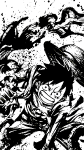 Luffy and shanks wallpaper, anime, one piece, monkey d. Luffy Black And White One Piece Drawing One Piece Wallpaper Iphone One Piece Tattoos
