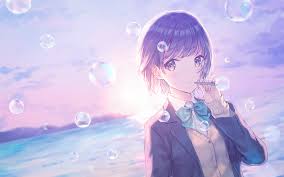 Find the best hd desktop computer backgrounds, mac wallpapers, android lock screen or iphone screensavers and many other favorite images in 2021 Bubbles Short Hair Anime Anime Girls Purple Hair Wallpaper Resolution 1920x1200 Id 192655 Wallha Com