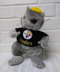 Nfl Steelers Gray Squirrel Stuffed Animal Plush Forever Collectibles A29 Forevercollectibles Pittsburghsteelers Nfl Steelers Steelers Squirrel