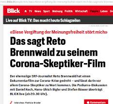 Brennwald dürfte beim dreh nicht bewusst gewesen sein, dass levitt zu diesem zeitpunkt selbst von einem heimtückischen syndrom betroffen war: Corona Kritischer Film Unerhort Von Reto Brennwald In Der Kritik Schweizerzeitung Ch