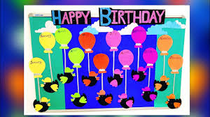 To make your own section off an area with a beautiful backdrop and leave a camera nearby so your guests can capture stunning photographs in front of your diy photo booth. Birthday Bulletin Chart Ideas For School Birthday Bulletin Board Ideas Youtube