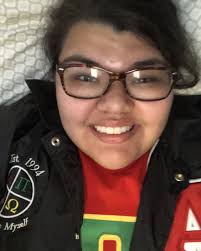 ✨ Saturday Sister Shout-out ✨ Meet our sister, Casey Calderon. She is from  Tucson, AZ and is affiliated with the Diné tribe. Casey is currently a  senior and majoring in Physiology. She