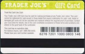 So if you want to buy a trader joe's gift card you'll have to purchase it from the store. Gift Card Trader Joe S Trader Joe S United States Of America Trader Joe S Col Us Trj 001a