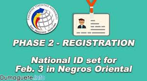 The national identity card or nid card is a compulsory identity document issued to every bangladeshi citizen upon turning 18 years of age. Phase 2 National Id Registration Set For Feb 3 In Negros Oriental