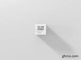 Download Box Mockup Slim High Rectangle Gfxtra PSD Mockup Templates
