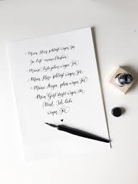 Moderne Kalligrafie Ehegelubte Lettering Kalligrafie Lernen