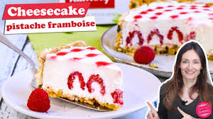 Hai mai preparato una cheesecake con crema al mascarpone? Cheesecake Pistache Framboise Special Fete Des Meres Youtube