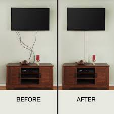 Commercial Electric Flat Screen Tv Cord Cover A31 Kw The Home Depot Tv Cords Tv Cord Cover Hiding Tv Cords On Wall