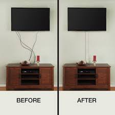 You just bought a brand new tv, mounted it on the wall, and are ready to sit down and be entertained. Flat Screen Tv Cord Cover A31 Kw The Home Depot Tv Cord Cover Hiding Tv Cords On Wall Tv Cords