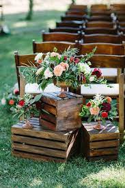 36 Rustic Wooden Crates Wedding Ideas Wedding Forward Outdoor Wedding Decorations Wedding Aisle Outdoor Wedding Aisle Decorations